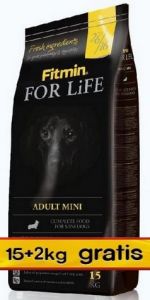Fitmin Dog For Life Mini 17kg (15+2kg gratis)