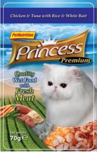 Princess Premium Kot Kurczak, tuńczyk i szprot saszetka 70g [PPP5]