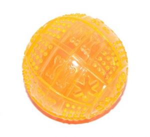 Dingo Zabawka dla psa - Piłka na przysmaki 8cm pomarańczowa