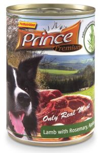 Prince Premium Dog Jagnięcina, rozmaryn, jabłka puszka 400g