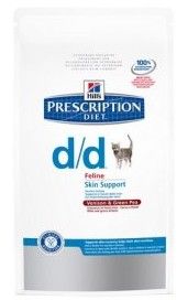 Hill's Prescription Diet d/d Feline z Dziczyzną i Groszkiem 1,5kg