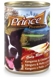 Prince Premium Dog Kangur, kurczak puszka 400g
