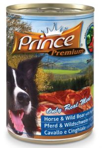 Prince Premium Dog Koń, dzik puszka 400g