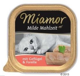 Miamor Milde Mahlzeit Drób + Pstrąg tacka 100g