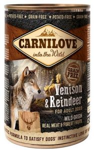 Carnilove Wild Meat Venison & Reindeer Adult - dzik i renifer puszka 400g