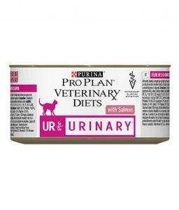 Purina Veterinary Diets Urinary UR Feline z rybą puszka 195g
