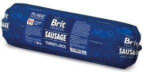 Brit Premium Sausage Turkey & Rice 800g