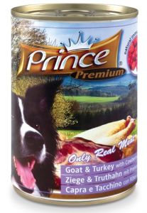Prince Premium Dog Koza, indyk puszka 400g