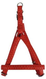 Zolux Szelki regulowane Mac Leather 15mm Czerwone [522055RO]