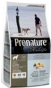 Pronature Holistic Adult Dog All Breeds Skin & Coat - Atlantycki łosoś i ryż brązowy 2,72 kg