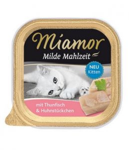 Miamor Milde Mahlzeit Kitten Tuńczyk + Kurczak tacka 100g