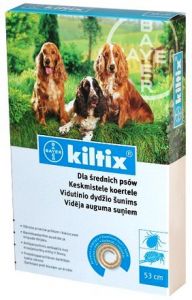 Kiltix obroża przeciw pchłom i kleszczom dla średnich psów 53cm