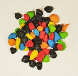 Żwirek kolorowy ciemny mix 1,5cm, 0,5kg