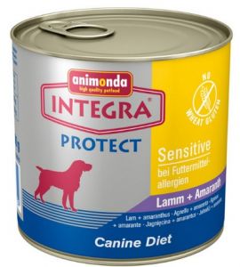 Animonda Integra Protect Sensitive jagnięcina + amarantus dla psa puszka 600g