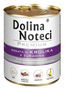 Dolina Noteci Premium Pies Królik i żurawina puszka 800g