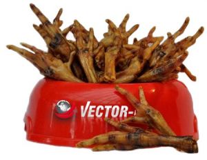 Vector-Food kurze łapki stopki suszone 5szt