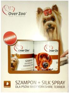 Over Zoo Dwupak Szampon + Silk Spray dla psów rasy Yorkshire Terier