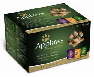 Applaws saszetki dla kota Chicken Selection Multi Pack 6x70g